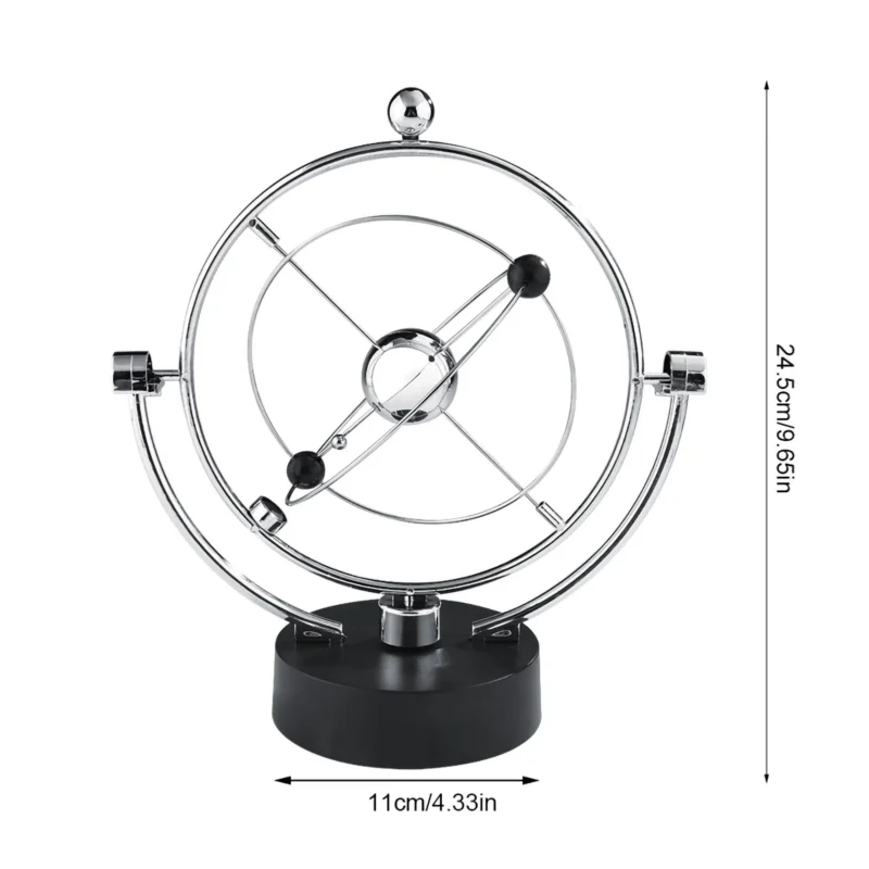 Craft Perpetual Motion Movement Swing Ball Home Office Desk Table Ornament Gift Desk Ornament Newton Swing Ball Home Ornament – Image 4